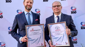 Toyota získala cenu v rámci Czech Top 100 za přínos k bezemisní dopravě